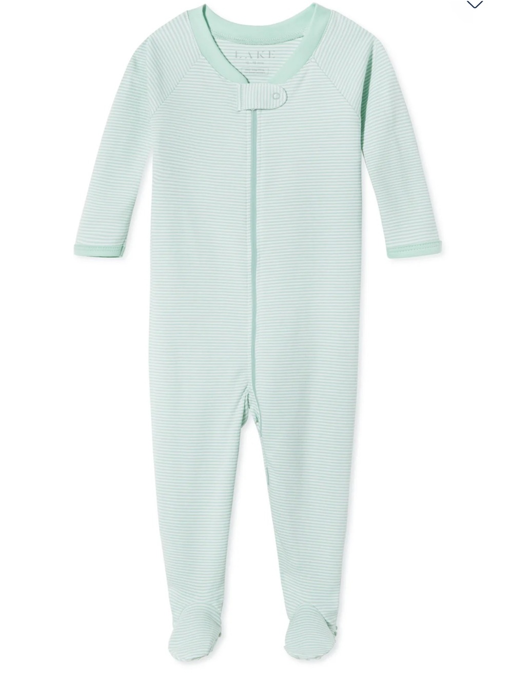 LAKE Baby Boys Striped Footie Pajamas